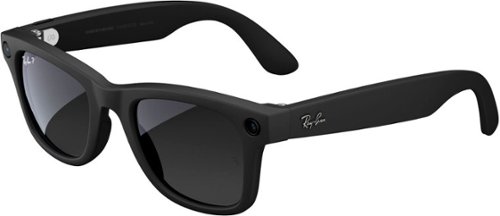RAY-BAN META WAYFARER LARGE SMART GLASSES WITH META AI, AUDIO, PHOTO, VIDEO COMPATIBILITY - POLARIZED GRADIENT GRAPHITE LENSES - MATTE BLACK INTERNATIONAL SHIPPING